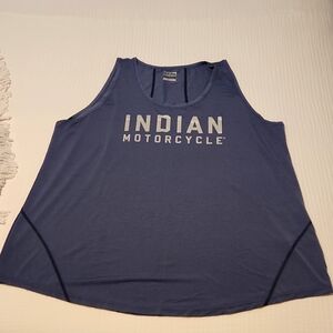 Indian Motorcycle Women’s Performance Tank, relaxed fit, blue, size 3XL